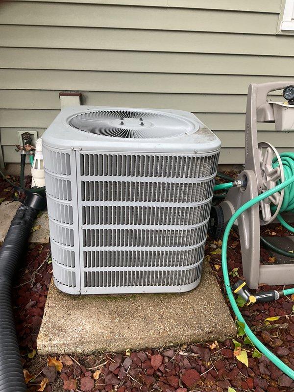 Completed comprehensive tune-up service on both air conditioning and heating systems. The furnace, originally installed in 1984, received thorough cleaning and inspection of all internal components. Performed cleaning and inspection of outdoor AC condenser unit, including coil cleaning and verification of proper operation. All components on both systems were evaluated for wear and functionality to ensure optimal performance for the upcoming season.
