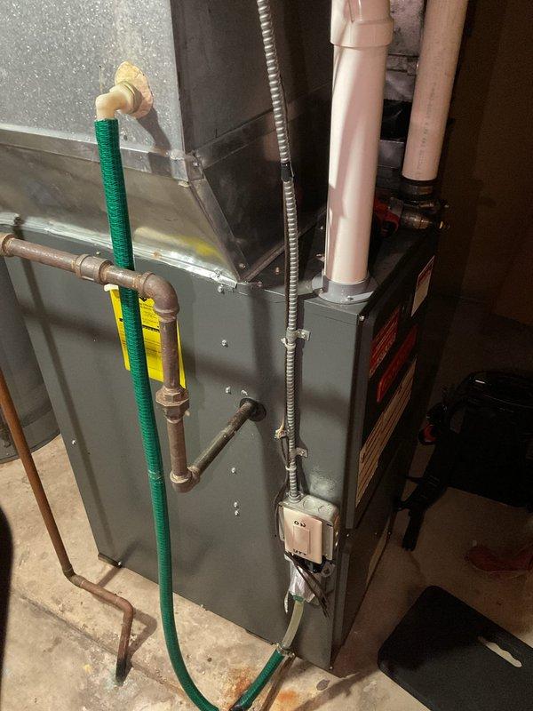 Completed comprehensive furnace clean and check maintenance service on residential heating system. Performed standard tune-up procedures including inspection of blower motor assembly, electrical connections, and all mechanical components to ensure proper operation for the heating season.