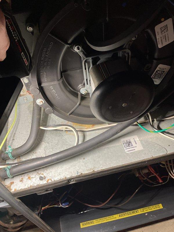 Completed comprehensive furnace clean and check maintenance service on residential heating system. Performed standard tune-up procedures including inspection of blower motor assembly, electrical connections, and all mechanical components to ensure proper operation for the heating season.