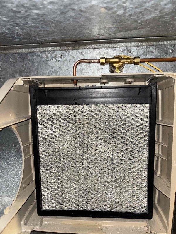 Completed furnace cleaning and tune-up inspection, verifying proper combustion with readings of 27 ppm and stack temperature of 133°F. Replaced air filter and inspected humidifier system, addressing customer's concerns regarding humidifier operation and ensuring all components are functioning within manufacturer specifications.