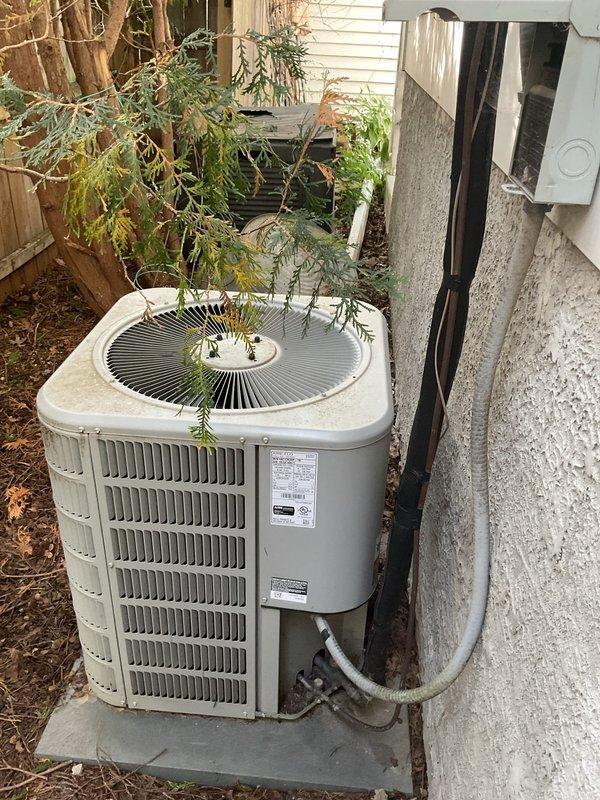 Completed comprehensive preventive maintenance on both heating and cooling systems. Performed furnace inspection including cleaning flame sensor, verifying igniter resistance at 48 ohms, inspecting burners and pressure switch ports, blowing out pressure switch ports, and clearing drain trap. Conducted air conditioning service including washing condenser coil, testing capacitor and contactor with satisfactory results, and verifying proper refrigerant pressures and cooling performance. Changed air filter and secured loose thermostat connections. Both systems tested and confirmed operating within normal parameters.