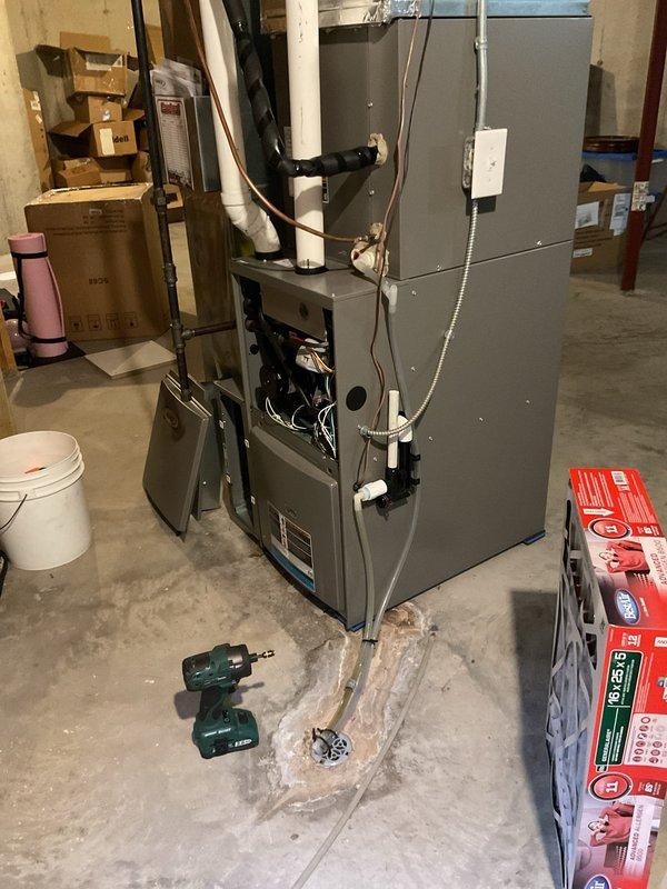 Performed comprehensive clean and check maintenance on 2022 furnace and air conditioning system, including inspection of all internal components, electrical connections, and operational testing. Conducted routine maintenance and inspection of fresh air intake unit that was replaced in 2023, verifying proper operation and addressing previous concerns related to elevated CO2 and humidity levels detected in environmental air testing. All HVAC equipment found to be operating within normal parameters with no deficiencies noted requiring immediate attention.