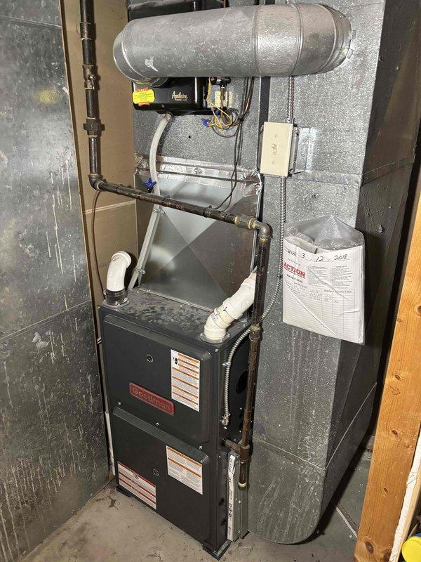 Completed comprehensive furnace cleaning and inspection on residential forced-air heating system installed in basement utility room. Performed standard maintenance procedures including cleaning of burner assembly, heat exchanger inspection, and verification of all safety controls and electrical connections. System operational and functioning within normal parameters upon completion.