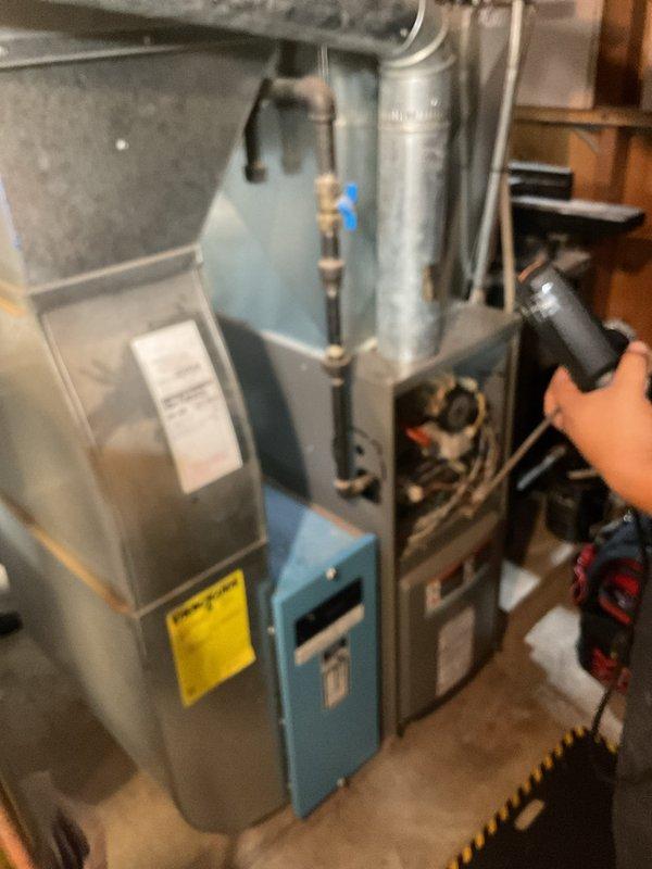 Completed prepaid furnace clean and check maintenance visit. Performed thorough cleaning of furnace components including blower assembly and internal compartments. Conducted comprehensive operational inspection verifying all systems operating within manufacturer specifications. All equipment found to be functioning properly with no deficiencies noted.