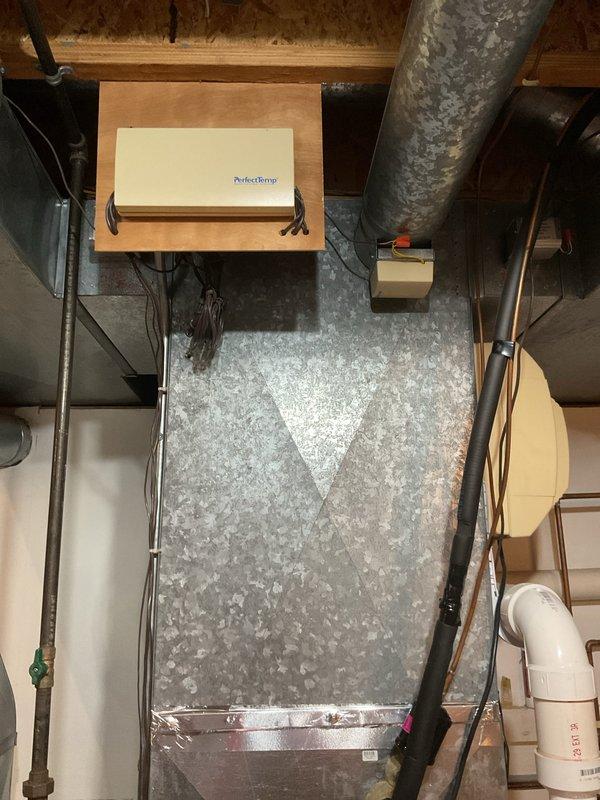 Performed a seasonal tune-up on the furnace and air conditioning system, including cleaning and inspecting both units for proper operation. Conducted a combustion analysis on the furnace, with readings of 6.6% O2, 9 ppm CO, and 8.1% CO2 indicating safe, efficient combustion. Visual inspection of the ductwork, controls, and condensate piping showed no signs of damage, rust, or frost.