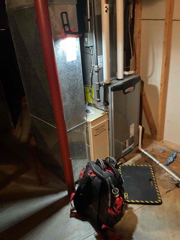 Performed a complete cleaning and safety inspection of the gas furnace, verifying proper operation throughout the heating cycle. Combustion testing showed carbon monoxide at 12 ppm, and temperature rise across the heat exchanger measured a 50°F delta T, both within normal operating parameters. The unit was found to be running correctly with no deficiencies noted.