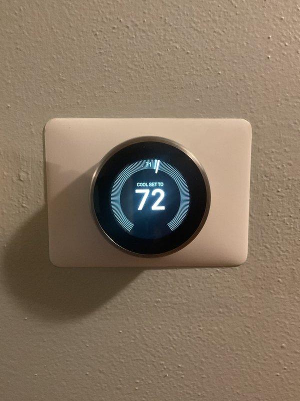 Diagnosed a no-heat condition caused by a failed smart thermostat power module repeatedly blowing the 3-amp low-voltage fuse. Removed the faulty module, connected the thermostat directly to the C-wire for continuous 24V power, and replaced the blown fuse. Thermostat powered up and communicates properly with the furnace, restoring normal heating operation.