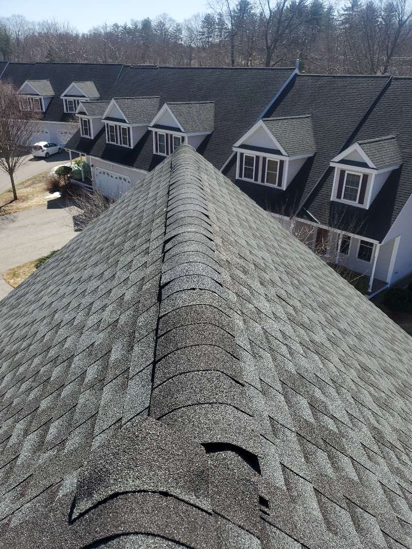 Maynard, MA - gaf Timberline ridge blow off repair Maynard, MA - gaf Timberline ridge blow off repair