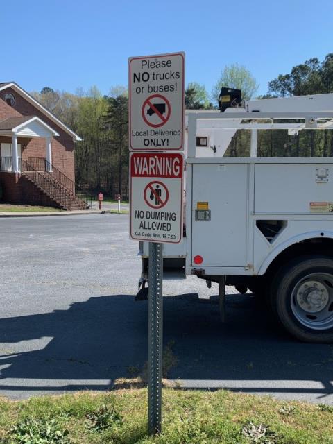 Traffic and Parking Lot Signs