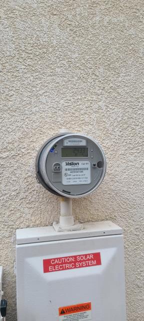 Solar repair company was called out to verify connection of a solar revenue grade meter in Murrieta, CA. Revenue grade meter had failed and was changed under warranty. Now, the system produces and reports generated power, once again. Solar repair company was called out to verify connection of a solar revenue grade meter in Murrieta, CA. Revenue grade meter had failed and was changed under warranty. Now, the system produces and reports generated power, once again.