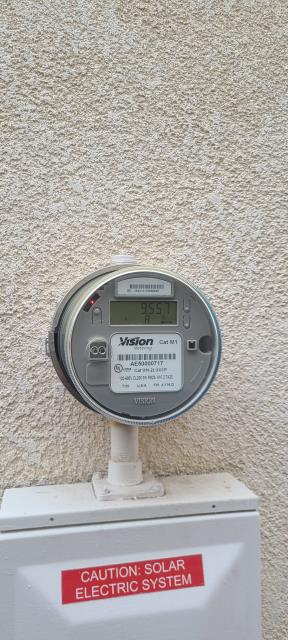 Solar repair company was called out to verify connection of a solar revenue grade meter in Murrieta, CA. Revenue grade meter had failed and was changed under warranty. Now, the system produces and reports generated power, once again. Solar repair company was called out to verify connection of a solar revenue grade meter in Murrieta, CA. Revenue grade meter had failed and was changed under warranty. Now, the system produces and reports generated power, once again.