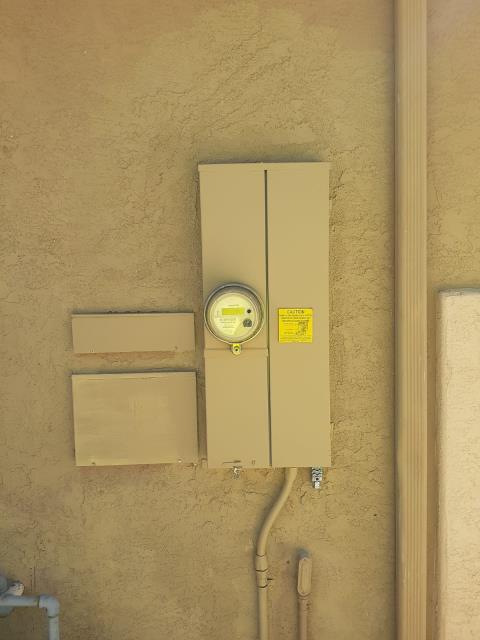 ElectriCare, Inc was called out for a solar system that was not working. We found a badly damaged solar breaker that also damaged the main panel bus bar and was a fire hazard. We replaced the entire electrical service, restored functionality to the solar system and eliminated the fire hazard. ElectriCare, Inc was called out for a solar system that was not working. We found a badly damaged solar breaker that also damaged the main panel bus bar and was a fire hazard. We replaced the entire electrical service, restored functionality to the solar system and eliminated the fire hazard.