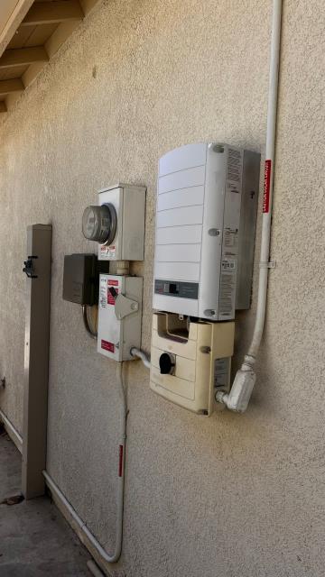 We were called on site, in Murrieta, CA, for SolarEdge inverter that was displaying an error. We placed the warranty claim with the manufacturer and changed the inverter with a replacement, restoring system functionality. We were called on site, in Murrieta, CA, for SolarEdge inverter that was displaying an error. We placed the warranty claim with the manufacturer and changed the inverter with a replacement, restoring system functionality.