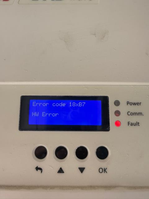 We were called out for solar service by a home owner in Murrieta, CA due to a SolarEdge inverter that had an error on the display. We conducted troubleshooting and placed a warranty claim in for replacement with the manufacturer. When the replacement inverter was delivered, we replaced the failed inverter and restored solar system functionality. We were called out for solar service by a home owner in Murrieta, CA due to a SolarEdge inverter that had an error on the display. We conducted troubleshooting and placed a warranty claim in for replacement with the manufacturer. When the replacement inverter was delivered, we replaced the failed inverter and restored solar system functionality.