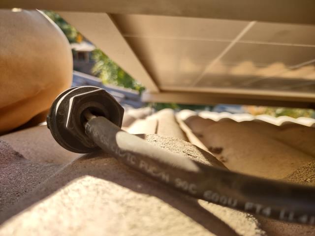 We were called out to a solar service in Murrieta, CA. The homeowner mentioned their solar system was not functioning. We conducted our diagnostic procedure and found the issue to be a wire that was was not properly insulated on the roof. This was causing the fuses int he disconnect to blow. Re-worked the connection and replaced the fuses restoring system functionality. We were called out to a solar service in Murrieta, CA. The homeowner mentioned their solar system was not functioning. We conducted our diagnostic procedure and found the issue to be a wire that was was not properly insulated on the roof. This was causing the fuses int he disconnect to blow. Re-worked the connection and replaced the fuses restoring system functionality.