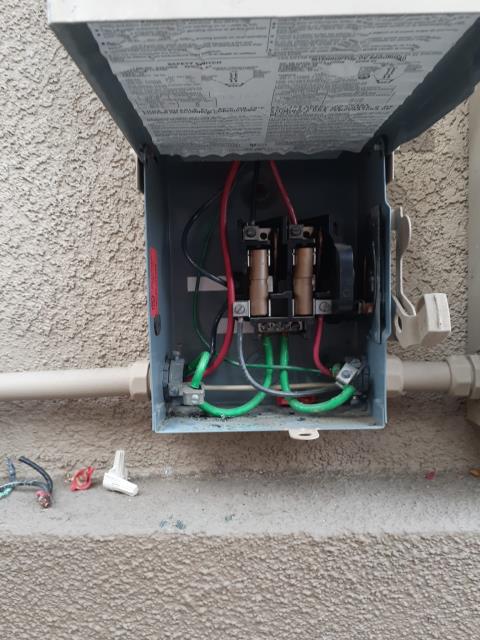 We were called for a solar repair by a Murrieta, CA home owner. The solar system was no longer functioning. During our diagnostic process, we located severely burned wires in the disconnect. We replaced the wires and restored system functionality. We were called for a solar repair by a Murrieta, CA home owner. The solar system was no longer functioning. During our diagnostic process, we located severely burned wires in the disconnect. We replaced the wires and restored system functionality.