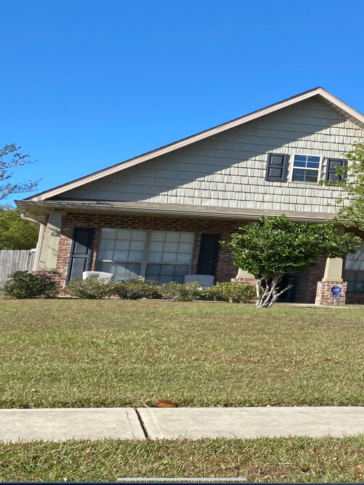 Install a 6 inch clay K style seamless gutter with new downspouts Install a 6 inch clay K style seamless gutter with new downspouts
