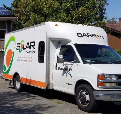 Installing Solar at a residence in Blaine, WA