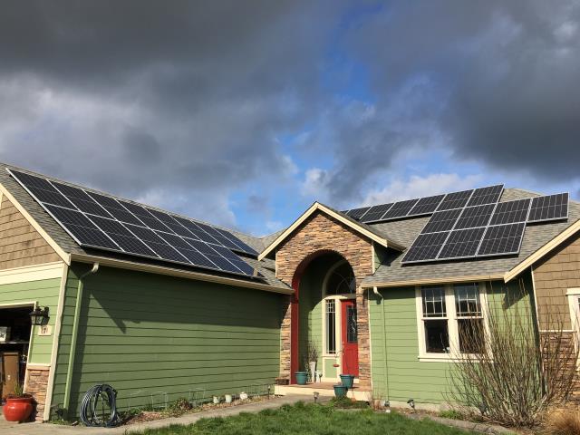 Installing Solar at a residence in Oak Harbor, WA