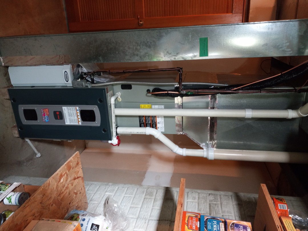 Trane furnace and heat pump installation 