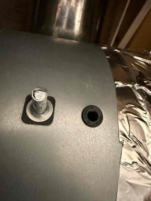 Responded to service call for a 4-year-old furnace with continuous heat operation. Diagnosed faulty limit switch causing system to run without cycling off properly. Removed ceiling access panel to inspect ductwork connections and replaced damaged limit switch. System tested after repair and confirmed proper cycling operation with normal thermostat control restored. Unit now operating within manufacturer specifications with 2024 maintenance verification program completed.