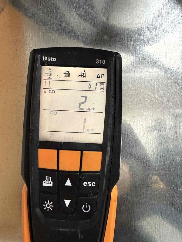Performed comprehensive furnace maintenance service. Conducted combustion analysis using Testo 310 analyzer, which confirmed proper operation with CO readings between 1-2 ppm and 9.0% oxygen level, indicating efficient combustion and safe operation.