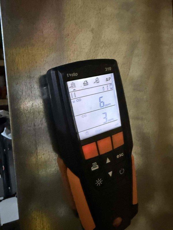 Conducted annual heating maintenance on 5-year-old LK system. Performed combustion analysis with Testo 310 analyzer, confirming acceptable readings (O₂: 7.9%, CO: 3-6 ppm, CO₂: 3%). System operating within manufacturer specifications with no safety concerns detected.