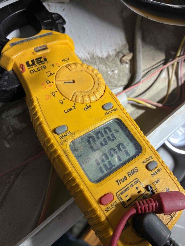 Completed contract maintenance on 4 HVAC units. Performed electrical component inspection, testing capacitor parameters using digital multimeter, and verifying proper electrical connections. All units now operational with measurements within manufacturer specifications.