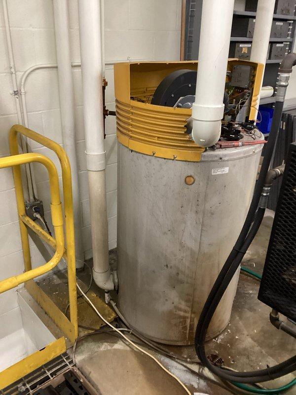 Successfully installed a new water heater in the utility room, replacing the previous unit which showed signs of wear and staining. Completed all necessary plumbing connections including PVC and copper piping, and ensured proper installation of safety equipment. System was tested and confirmed to be in proper functioning condition.
