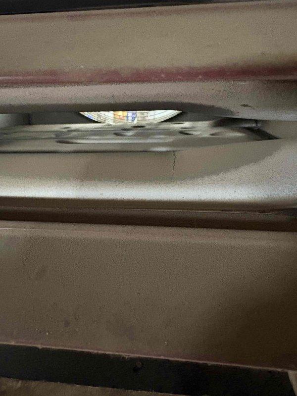 Performed scheduled fall/winter maintenance inspection. Documented structural concerns including a significant vertical crack in the interior wall and noted wear on exterior panels. Photographic evidence collected for documentation purposes.