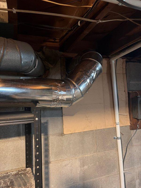 Performed furnace clean and check service as scheduled. Conducted combustion analysis using Testo 327-1 analyzer, documenting readings of 650 ppm CO2, 86% efficiency, and low CO levels (5-8 ppm). Inspected ductwork system including metal trunk lines and connections, verifying proper installation and sealing at all joints.