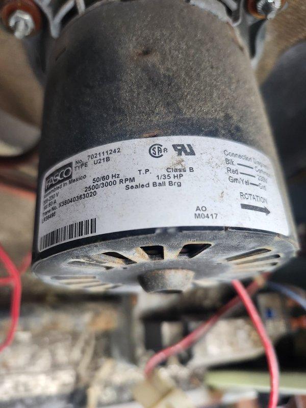 Responded to call for furnace not maintaining temperature (set to 72°F, reading 58°F). Inspected system, identifying issues with the FASCO motor (Model 702111242, 1/35 HP) and control board. Replaced filter and documented equipment condition with photos for future reference.