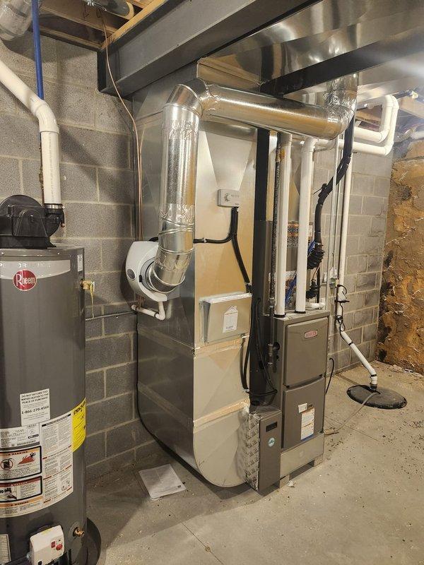Completed New Construction HVAC finish work including installation of supply and return air registers throughout the residence. Installed whole-home humidifier and air scrubber system to the existing furnace unit for enhanced indoor air quality. All components tested and verified operational upon completion.