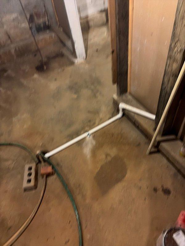 Completed furnace replacement in residential basement. Removed existing heating unit and installed new furnace system with proper venting using white PVC piping for intake and exhaust. Routed condensate drainage line along floor perimeter to appropriate discharge location. All installations performed to manufacturer specifications and local building codes, with system tested and confirmed operational upon completion.