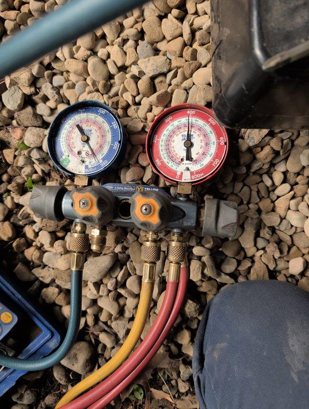 Completed installation of commercial mini-split system by mounting indoor unit, routing refrigerant lines and electrical connections through wall penetration, and performing system startup. Verified proper refrigerant pressures using manifold gauges and conducted preventive maintenance inspection to ensure optimal system operation.