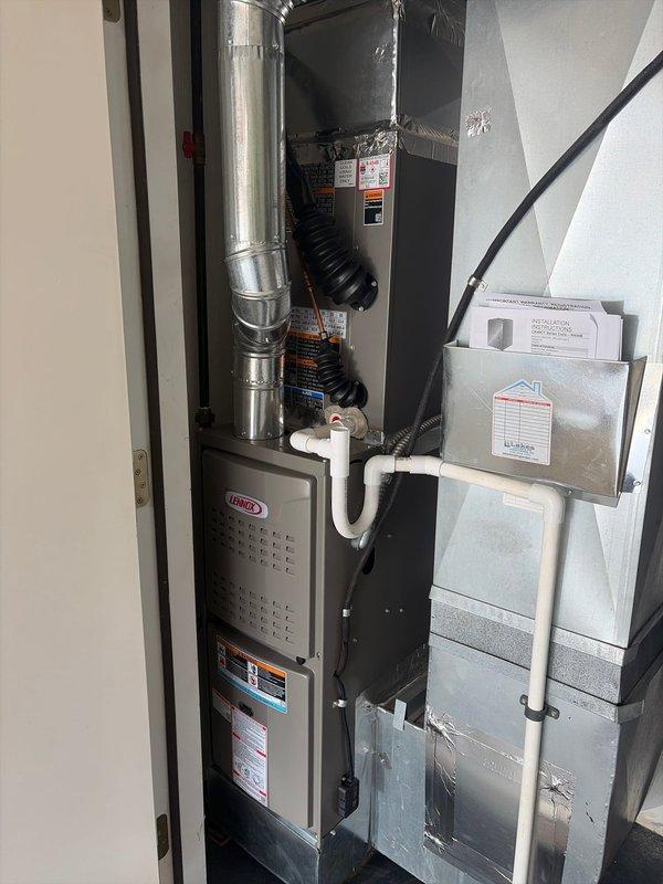 Completed full HVAC system retrofit, installing new Lennox furnace and air conditioning unit. Installed and connected all ductwork, refrigerant lines, electrical components, and control systems. Performed startup procedures, pressure testing, and system diagnostics using calibrated gauges to verify proper refrigerant charge and operational parameters.