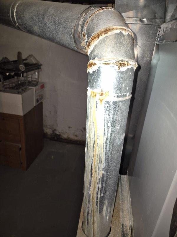 Performed pre-sale inspection of HVAC system as required by home inspector. Completed comprehensive evaluation of humidifier, furnace, and air conditioning unit. Documented existing conditions including rust and corrosion on ductwork connections and metal components. Provided assessment and repair quote for identified issues to facilitate property transfer requirements.