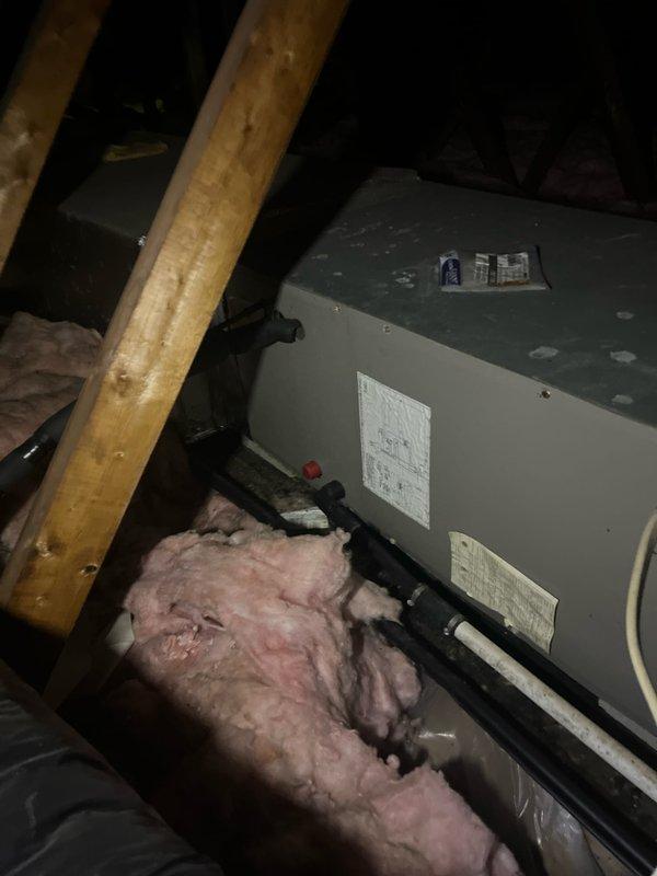 Completed air conditioning retrofit installation in attic crawl space. Replaced existing HVAC unit with new system, including proper connection of refrigerant lines and electrical conduits. Ensured adequate clearance around equipment and verified insulation placement for optimal system efficiency.
