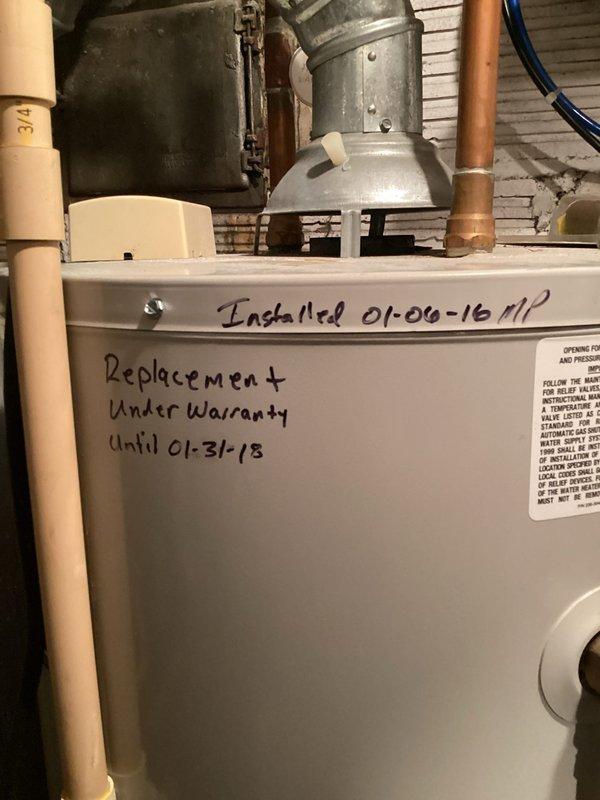Responded to customer report of natural gas odor originating from furnace/AC utility room following recent AC maintenance. Performed thorough safety inspection of the mechanical room, including gas leak detection procedures and examination of all gas-fired equipment connections. Inspected furnace, water heater, and associated gas piping for potential leaks or compromised fittings. Documented existing plumbing and HVAC infrastructure conditions via photographs for service records. All gas connections tested and verified secure with no active leaks detected at time of inspection.
