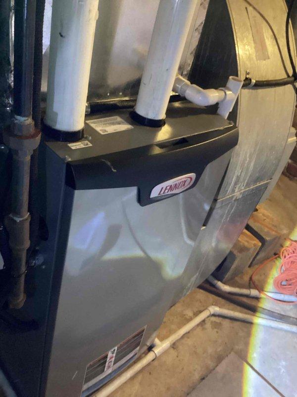 Completed annual preventative maintenance on a seven-year-old Lennox air conditioning system. Performed comprehensive tune-up including system inspection, temperature and pressure readings verification, and operational testing of all components. Unit operating within normal parameters with no issues identified during service.