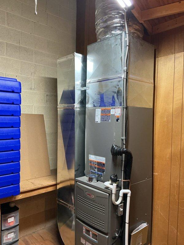 Completed full HVAC system estimate for commercial property including outdoor condensing unit with electrical disconnect and indoor furnace with air handler installation. Assessed existing infrastructure, measured space requirements, evaluated electrical service capacity, and documented equipment specifications for comprehensive system replacement proposal.
