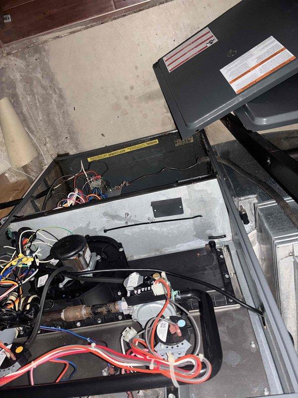 Responded to service call for reduced cooling performance and concerns about unit failure. Upon inspection, found outdoor condenser coil heavily fouled with dirt, dust, and debris accumulation causing restricted airflow and diminished heat transfer efficiency. Removed and cleaned condenser coil, restoring proper airflow to unit. Inspected indoor air handler components and verified all electrical connections and mechanical assemblies operating within normal parameters. System now cooling effectively with improved performance.