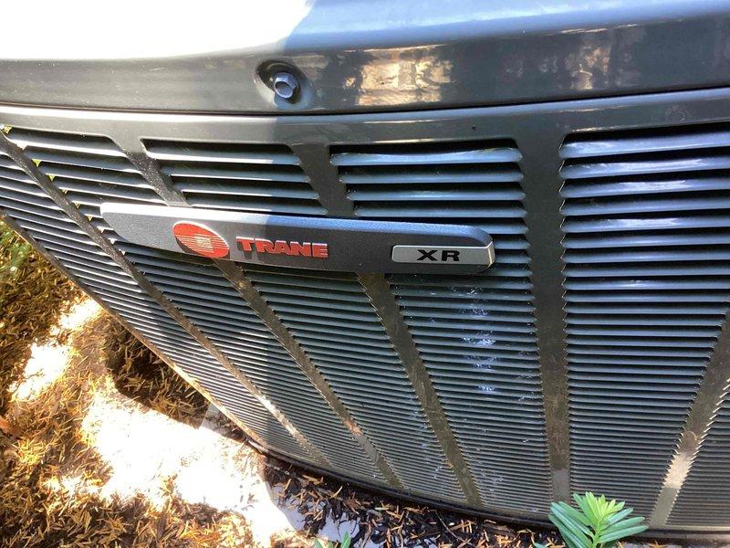 Completed scheduled cooling maintenance on Trane XR outdoor unit with unknown age as part of MVP program. Performed comprehensive system inspection, tested operational parameters using digital measurement instruments, and verified proper refrigerant levels and electrical connections. Unit found operating within normal specifications with no immediate service needs identified.