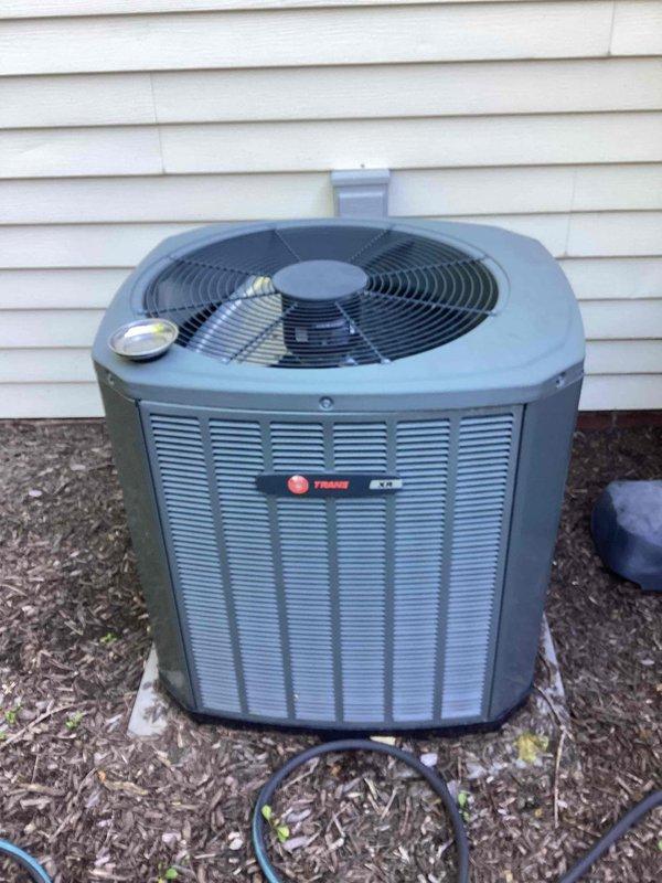 Completed comprehensive spring maintenance on residential split HVAC system. Performed full inspection of indoor furnace unit and outdoor Trane condenser, including cleaning of condenser coils, verification of refrigerant levels, testing of electrical connections, and assessment of all mechanical components. All equipment found operating within normal parameters with no deficiencies noted.