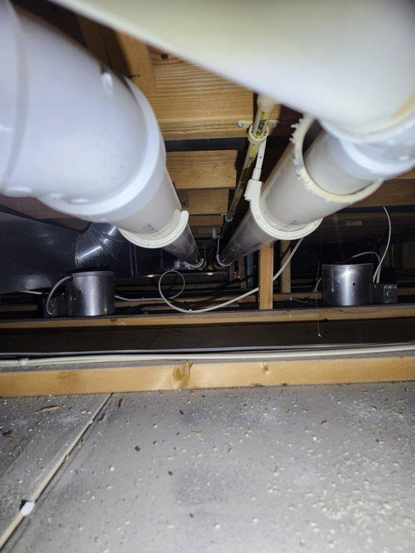 Completed full HVAC system retrofit in attic space, including removal of existing equipment and installation of new furnace and air conditioning system. Installed new supply and return ductwork with proper insulation, routed refrigerant lines with foam insulation sleeves, and secured all components to structural framing per manufacturer specifications. System was tested for proper airflow, refrigerant charge, and operational performance, with all installations meeting code requirements.