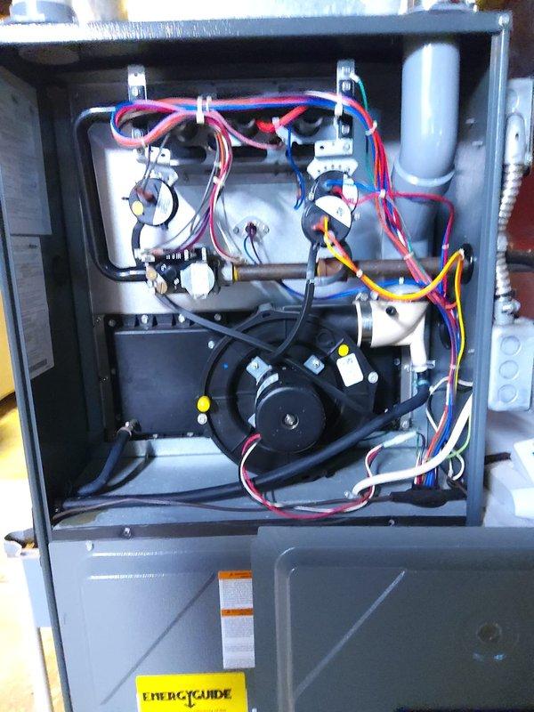 Completed full HVAC system retrofit including furnace and air conditioning replacement. Removed existing equipment and installed new heating and cooling units in basement utility room. All electrical connections, ductwork transitions, and system controls were properly configured and tested to ensure optimal operation.