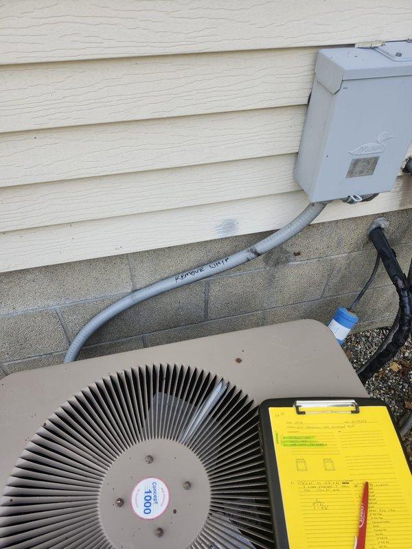 Completed AC retrofit installation including new outdoor condensing unit and indoor evaporator coil. Installed condenser on existing concrete pad with proper electrical disconnect and conduit connections secured to building exterior. Positioned new evaporator coil in basement mechanical area with appropriate drainage provisions. Performed system startup, verified proper refrigerant charge, tested all electrical connections, and confirmed optimal airflow and temperature differential across coil. System operating within manufacturer specifications upon completion.