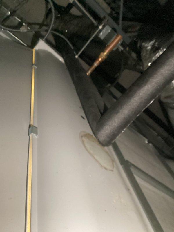 Responded to service call regarding banging noise in plumbing system. Upon inspection of the mechanical space and building interior, investigated potential water hammer issues and loose pipe mounting. Identified unsecured piping in attic area that required proper fastening and support to eliminate noise during water flow cycles. Secured all accessible supply lines and verified proper pipe strap installation to prevent future vibration and impact against structural components.