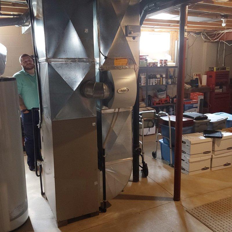 Provided comprehensive estimate for complete HVAC system replacement including both air conditioning unit and gas furnace, as existing 22-year-old equipment has reached end of service life. Previous service call addressed refrigerant loss with recharge, but system subsequently experienced evaporator coil freeze-up, indicating underlying issues consistent with aging equipment that warrants full system replacement rather than continued repairs.