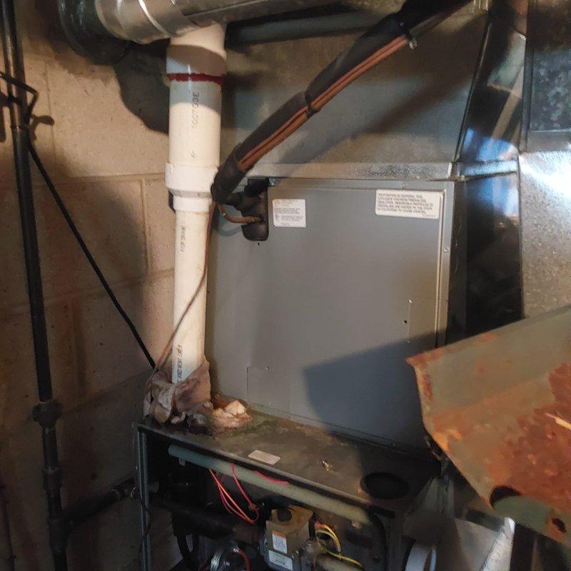 Completed full AC system retrofit including replacement of outdoor condensing unit and indoor air handler. Installed new equipment with proper refrigerant line connections, electrical wiring, and PVC condensate drainage. Verified all mechanical connections, tested system operation, and confirmed proper airflow through existing ductwork infrastructure.